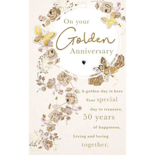 Picture of ON YOUR GOLDEN ANNIVERSAY CARD